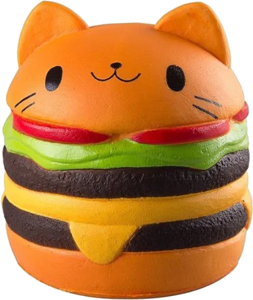 Cat burger squishy