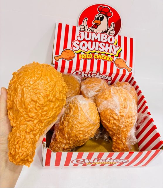 Jumbo chicken leg squishy